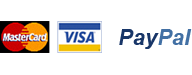 Payment methods - Visa, Mastercard, Paypal